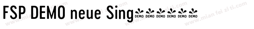 FSP DEMO neue Sing字体转换